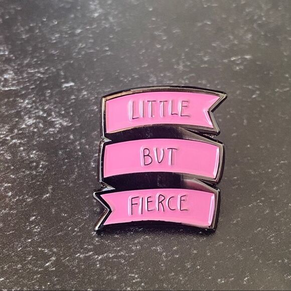 Little But Fierce Enamel Pin/ Brooch - Picture 2 of 5